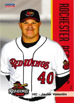 2019 Choice Rochester Red Wings #29 Javier Valentin Front