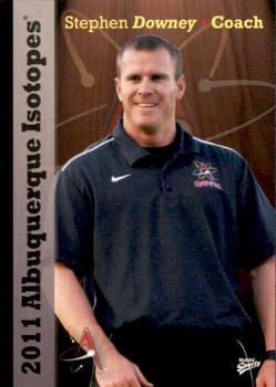 2011 MultiAd Albuquerque Isotopes #5 Stephen Downey Front