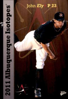 2011 MultiAd Albuquerque Isotopes #14 John Ely Front