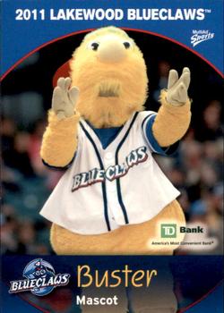 2011 MultiAd Lakewood BlueClaws SGA #36 Buster Front