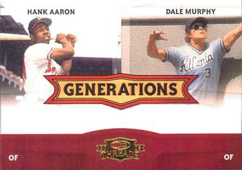 2008 Donruss Threads - Generations #G-1 Hank Aaron / Dale Murphy Front