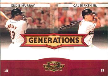 2008 Donruss Threads - Generations #G-2 Eddie Murray / Cal Ripken Jr. Front