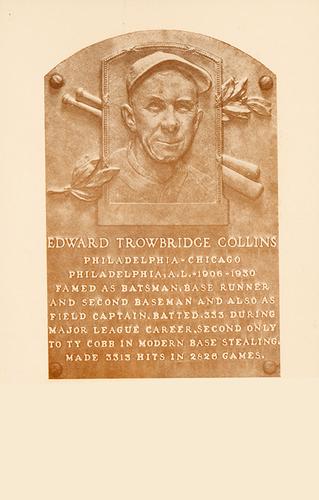 1936-39 Hall of Fame Postcards #NNO Eddie Collins Front