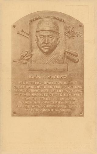 1936-39 Hall of Fame Postcards #NNO John McGraw Front