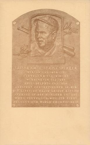 1936-39 Hall of Fame Postcards #NNO Tris Speaker Front