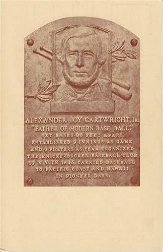 1936-39 Hall of Fame Postcards #NNO Alexander Cartwright Front