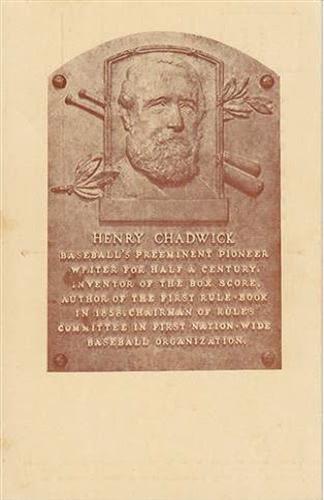 1936-39 Hall of Fame Postcards #NNO Henry Chadwick Front