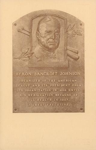 1936-39 Hall of Fame Postcards #NNO Ban Johnson Front