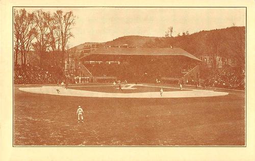 1936-39 Hall of Fame Postcards #NNO Exhibition Game at Doubleday Field Front