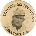 1904 Stenzel's Rooter Cincinnati Reds Pins #NNO Tommy Corcoran Front