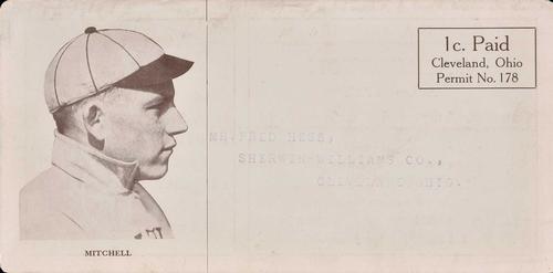 1913-14 Cleveland Naps Postcards  #NNO Willie Mitchell Front
