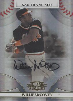2008 Donruss Threads - Signatures Gold #43 Willie McCovey Front