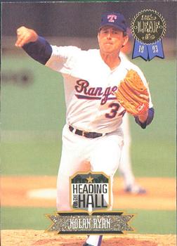 1993 Leaf - Heading for the Hall #1 Nolan Ryan Front