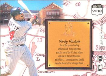 1993 Leaf - Heading for the Hall #9 Kirby Puckett Back