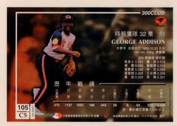 1996 CPBL Pro-Card Series 3 - Baseball Hall of Fame - Gold #105 George Hinshaw Back