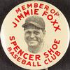 1936 Spencer Shoes Jimmie Foxx Pin #NNO Jimmie Foxx Front