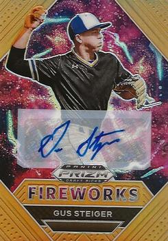 2020 Panini Prizm Draft Picks - Base Autographs Neon Orange Prizm #PDP185 Gus Steiger Front