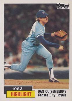 1984 Topps - Collector's Edition (Tiffany) #3 Dan Quisenberry Front