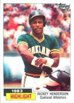 1984 Topps - Collector's Edition (Tiffany) #2 Rickey Henderson Front
