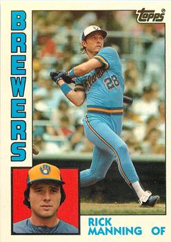 1984 Topps - Collector's Edition (Tiffany) #128 Rick Manning Front