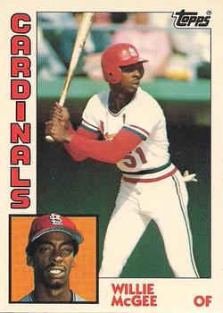 1984 Topps - Collector's Edition (Tiffany) #310 Willie McGee Front