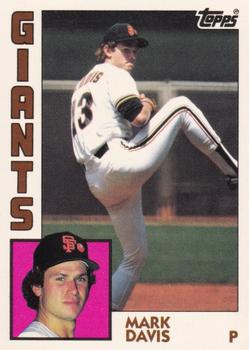 1984 Topps - Collector's Edition (Tiffany) #343 Mark Davis Front