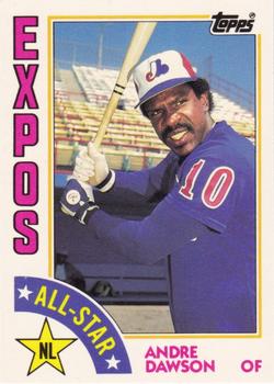 1984 Topps - Collector's Edition (Tiffany) #392 Andre Dawson Front