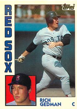 1984 Topps - Collector's Edition (Tiffany) #498 Rich Gedman Front