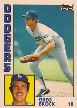 1984 Topps - Collector's Edition (Tiffany) #555 Greg Brock Front