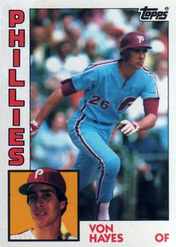 1984 Topps - Collector's Edition (Tiffany) #587 Von Hayes Front