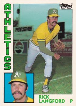 1984 Topps - Collector's Edition (Tiffany) #629 Rick Langford Front
