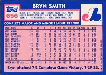 1984 Topps - Collector's Edition (Tiffany) #656 Bryn Smith Back