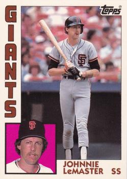 1984 Topps - Collector's Edition (Tiffany) #663 Johnnie LeMaster Front