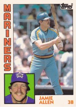1984 Topps - Collector's Edition (Tiffany) #744 Jamie Allen Front