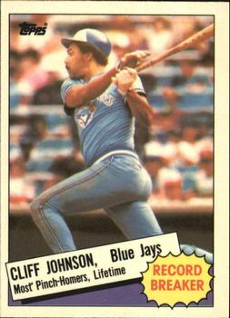 1985 Topps - Collector's Edition (Tiffany) #4 Cliff Johnson Front