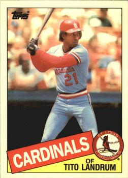1985 Topps - Collector's Edition (Tiffany) #33 Tito Landrum Front