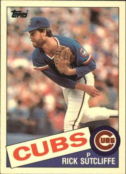 1985 Topps - Collector's Edition (Tiffany) #72 Rick Sutcliffe Front