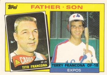 1985 Topps - Collector's Edition (Tiffany) #134 Terry Francona / Tito Francona Front