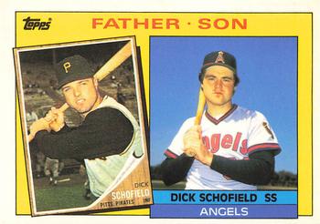 1985 Topps - Collector's Edition (Tiffany) #138 Dick Schofield / Dick Schofield Front