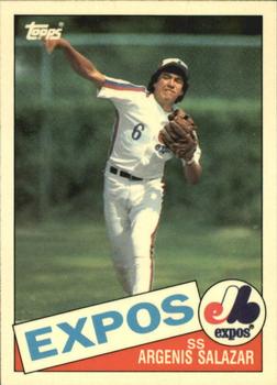 1985 Topps - Collector's Edition (Tiffany) #154 Argenis Salazar Front