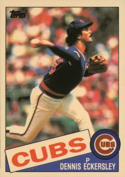 1985 Topps - Collector's Edition (Tiffany) #163 Dennis Eckersley Front
