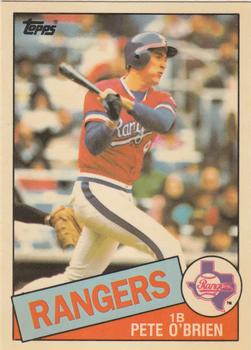 1985 Topps - Collector's Edition (Tiffany) #196 Pete O'Brien Front