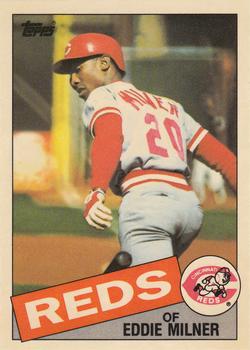 1985 Topps - Collector's Edition (Tiffany) #198 Eddie Milner Front