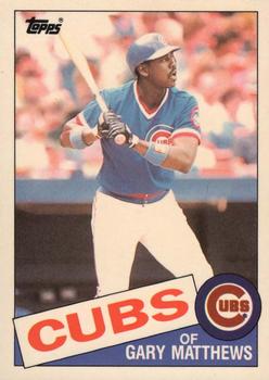 1985 Topps - Collector's Edition (Tiffany) #210 Gary Matthews Front