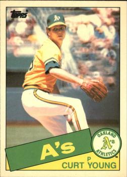 1985 Topps - Collector's Edition (Tiffany) #293 Curt Young Front