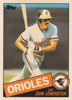 1985 Topps - Collector's Edition (Tiffany) #316 John Lowenstein Front