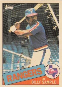 1985 Topps - Collector's Edition (Tiffany) #337 Billy Sample Front