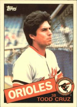 1985 Topps - Collector's Edition (Tiffany) #366 Todd Cruz Front