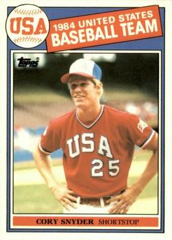 1985 Topps - Collector's Edition (Tiffany) #403 Cory Snyder Front
