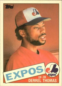 1985 Topps - Collector's Edition (Tiffany) #448 Derrel Thomas Front